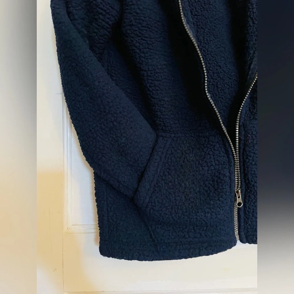 The Children’s Place Boys Size 10/12 Sherpa Cozy Zip Up Hoodie •Kangaroo Pockets